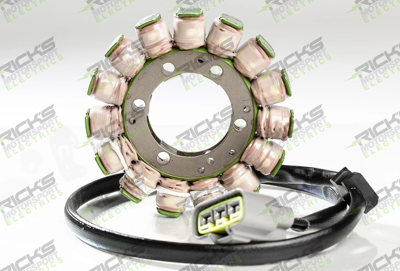 Rick's Motorsports Electrics Universal OEM Style Stator for Kawasaki ZX-10R '88-20, ZX-10RR '16-20, ZX-6R 636 '98-20, ZX-6R '82-20 Rick's Motorsports Electrics Universal OEM Style Stator for Kawasaki ZX-10R '88-20, ZX-10RR '16-20, ZX-6R 636 '98-20, ZX-6R '82-20